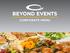 BEYOND EVENTS ORDERING DETAILS