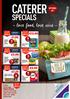 CATERER SPECIALS. love food, love wine. 23p p SEPTEMBER 2017 MEGA DEALS MEGA DEALS MEGA DEALS MEGA DEALS MEGA