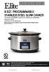 8.5QT. PROGRAMMABLE STAINLESS STEEL SLOW COOKER