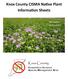 Knox County CISMA Native Plant Information Sheets. Wild Bergamot Monarda fistulosa