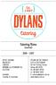 Catering Menu OFFICE CATERING BREAKFAST LUNCHES MORNING & AFTERNOON TEA PLATTERS