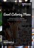 Event Catering Menu. Refreshments for meetings, events and celebrations on campus