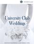 University Club Weddings