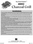 Charcoal Grill WARNING: Kay Home Products TM