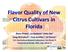 Flavor Quality of New Citrus Cultivars in Florida