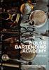 BOLS BARTENDING ACADEMY COURSE GUIDE THE STANDARD IN BARTENDING TRAINING