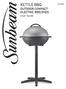 KETTLE BBQ OUTDOOR COMPACT ELECTRIC BBQ OVEN
