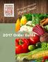 Local Food! 2017 Order Guide