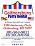 Gaithersburg. Party Rental