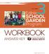 FALL GRADE. Edible SCHOOL GARDEN. Program WORKBOOK ANSWER KEY VERSION: AUGUST 2016 JHU CAIH