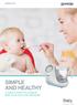 gorenje.com SIMPLE AND HEALTHY COOKING GUIDE FOR GORENJE BABY FOOD MULTICHEF BFM900BY