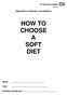 HOW TO CHOOSE A SOFT DIET