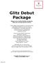Glitz Debut Package. Php222, net for the first 100 persons Php1, net per person in excess