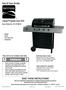 Use & Care Guide WARNING. Liquid Propane Gas Grill SAVE THESE INSTRUCTIONS! This Grill is for Outdoor Use Only. Sears Model No. 415.