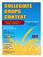 The Crops Contest Integrates Knowledge of Agronomy into Three Basic Categories... Regional Contests...