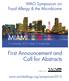 MIAMI. First Announcement and Call for Abstracts. WAO Symposium on Food Allergy & the Microbiome. 5-6 December Miami, FL, United States