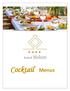 HOTEL SOLUN. Cocktail & Buffet Menu Options. Canapé (Mixed Canape s with prosciutto, tuna, and cheese) Канапеи (Со пршута, туна и сирења)