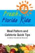 Meal Pattern and Cafeteria Quick Tips. for School Food Service Personnel. Revised: (3/2014)