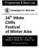 24 th White Cliffs Festival of Winter Ales