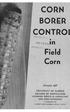 Field CORN BORER CONTRO. Corn. ~AR n. 'H;: t--- UNIVERSITY (,. Circular 637 UNIVERSITY OF -ILLINOIS C.OLLEGE OF AGRICULTURE