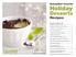 Holiday. Desserts. Recipes. EatingWell Favorite