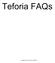 Teforia FAQs Copyright Teforia Company,