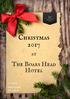 Christmas The Boars Head Hotel. Sudbury Derbyshire DE6 5GX