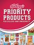 KELLOGG PRODUCTS FOR TRADITIONAL BOARD PLAN