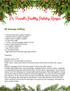 Dr. Purcell s Healthy Holiday Recipes