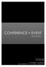 CONFERENCE + EVENT MENUS Grafton Street Cairns, QLD, P: F:
