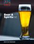 Beer & Spiritslist. Scotiabank Convention Centre Beer & Spirits List 1