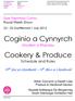 Coginio a Cynnyrch. Cookery & Produce
