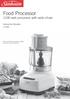 Food Processor watt processor with wide chute. Instruction Booklet LC7900