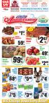 59 LB. 49 LB EA. BIG Savings Down Every Aisle!! Chuck Steak. Russet Potatoes. Country Style Pork Ribs. Chicken Drumsticks. Red Delicious Apples