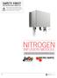 NITROGEN INFUSION MODULE SAFETY FIRST! READ INSTRUCTIONS COMPLETELY INSTALLATION, USE & MAINTENANCE GUIDE