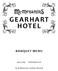 GEARHART HOTEL BANQUET MENU mcmenamins.com N. Marion Ave., Gearhart, OR 97138