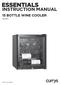 INSTRUCTION MANUAL 15 BOTTLE WINE COOLER CWC15B14. (Wines not included)