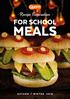 - Recipe Inspiration - FOR SCHOOL MEALS