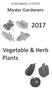 FORT BEND COUNTY. Master Gardeners. Vegetable & Herb Plants. Page 1