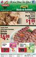 Pork Loin Chops. Sirloin Steaks. lb. lb. Lean and Meaty Bone In. Family Pack! USDA Select Boneless. Shurfine Sugar. Green Giant Iceberg Lettuce. lb.