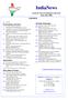 IndiaNews. FOOD & FOOD INGREDIENT REVIEW June July 2006 CONTENTS