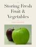 Storing Fresh Fruit & FOOD CONSTRUED