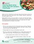 Planning Meals Using Eating Well with Canada s Food Guide