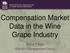 Compensation Market Data in the Wine Grape Industry. Steve Treder Western Management Group