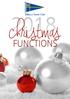 FUNCTIONS. Hillarys Yacht Club Christmas Functions 2017/18 T: