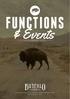 FUNCTIONS & EVENTS FURTHER INFORMATION: