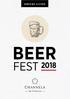 DRINKS GUIDE BEER FEST 2018 CHANNELS. Bar & Brasserie