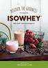 of healthy living WEIGHT MANAGEMENT FOR HEALTHY LIVING IsoWhey