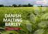 DANISH MALTING BARLEY. Catalogue 2018