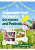 Disposable Food Packaging for events and Festivals.